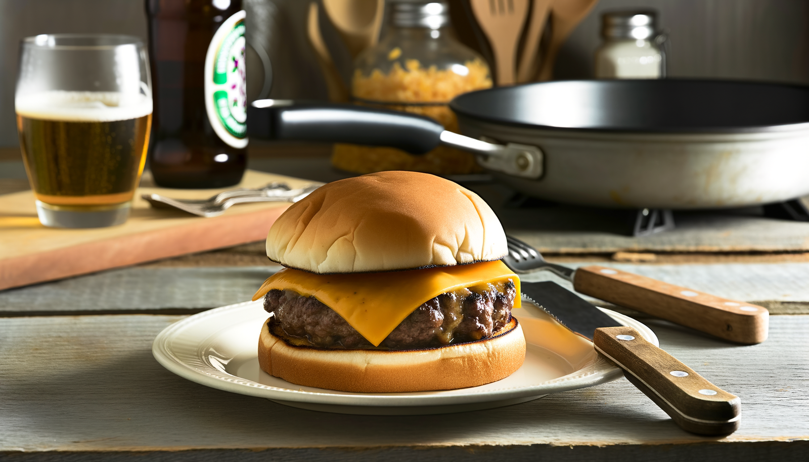 Connecticut Grilled Steamed Cheeseburger