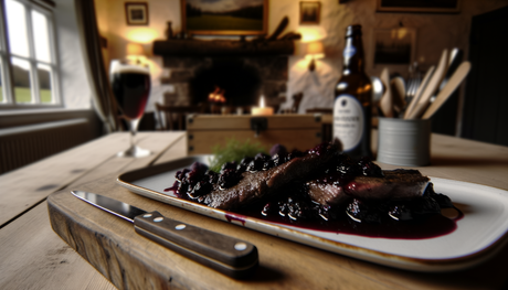 Scottish Grilled Venison with Blackberry Sauce