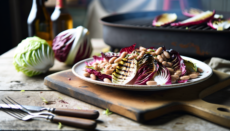 Italian Grilled Radicchio and Cannellini Bean Salad