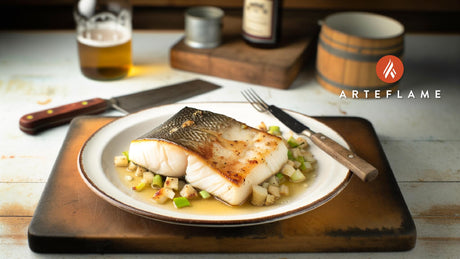 Alaska Cedar Plank Grilled Halibut on Arteflame