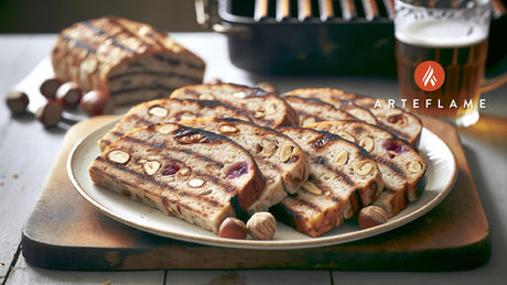 Welsh Hazelnut-Grilled Bara Brith Slices