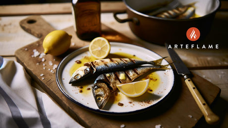 Grilled Spanish Sardines with Lemon on the Arteflame Grill