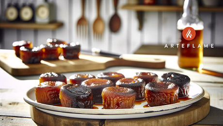 British Sticky Date and Treacle Puddings on the Grill