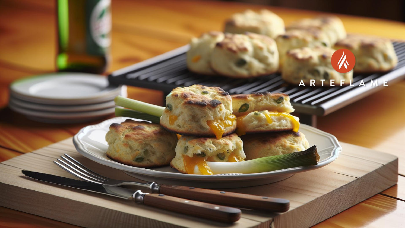 Maine Grilled Scallion & Cheddar Biscuits