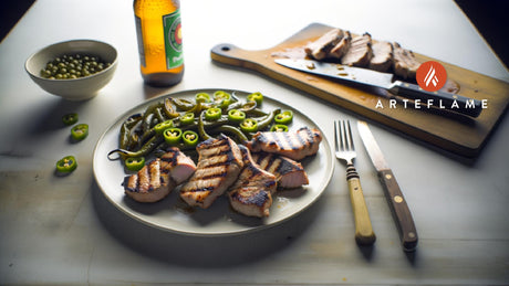 Colorado Grilled Green Chili Pork Chops on Arteflame