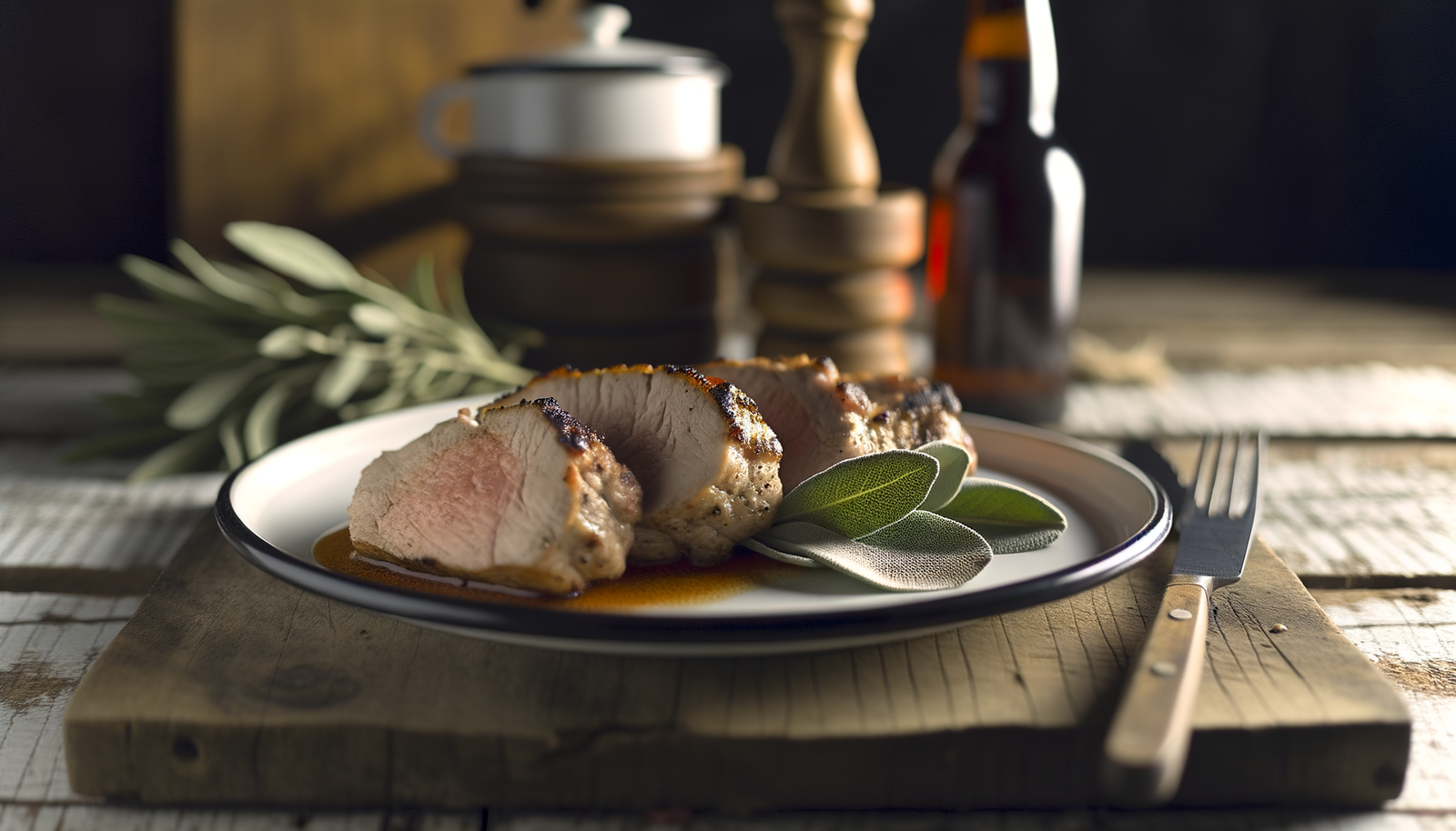 Belgian Charred Pork Tenderloin with Sage