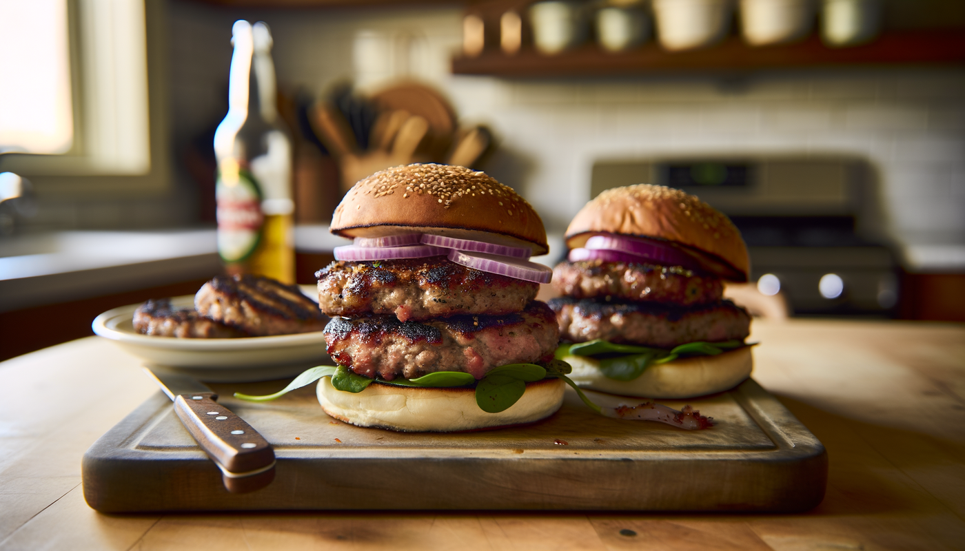 Iowa Pork Burgers on the Arteflame Grill