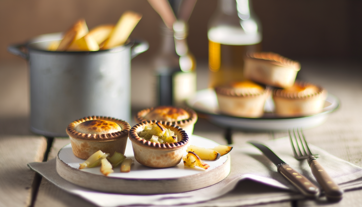 Welsh Flame-Grilled Mini Pies with Cheddar Crust