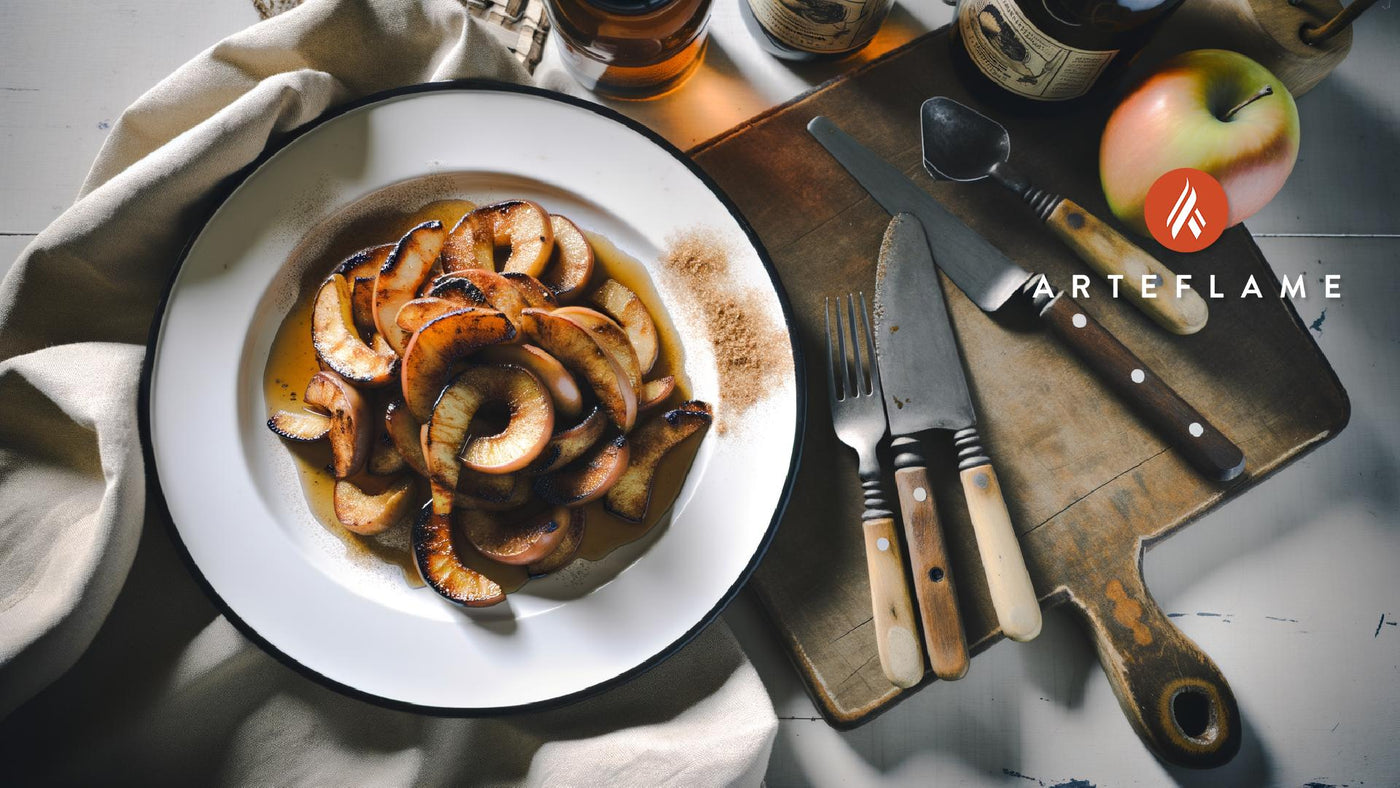 Fire-Roasted Indiana Apple Slices on the Arteflame Grill