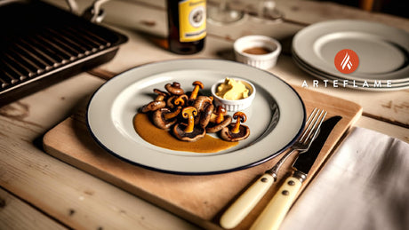 Swedish Grilled Mushrooms with Chanterelle Butter
