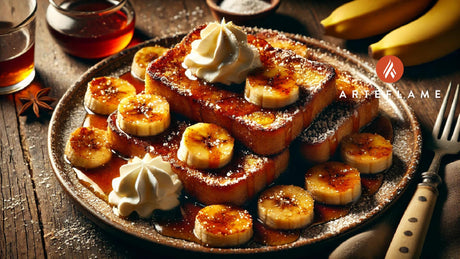 Grilled Bananas Foster French Toast on the Arteflame Grill