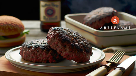 Arkansas Buffalo River Elk Burgers on the Arteflame Grill