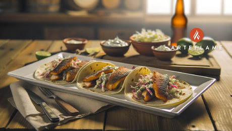 Indiana Lake Perch Tacos on the Arteflame Grill