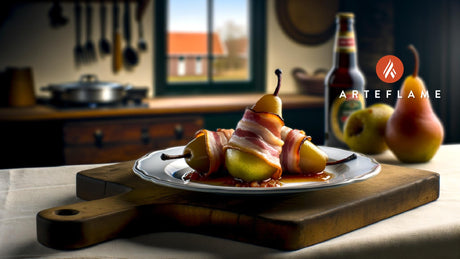 Dutch Bacon-Wrapped Poached Pears on the Arteflame Grill