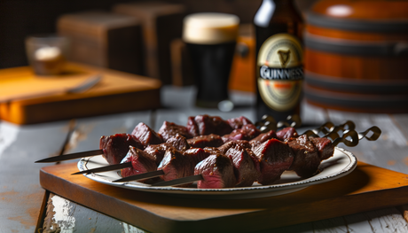 Irish Guinness-Marinated Steak Kebabs on Arteflame Grill