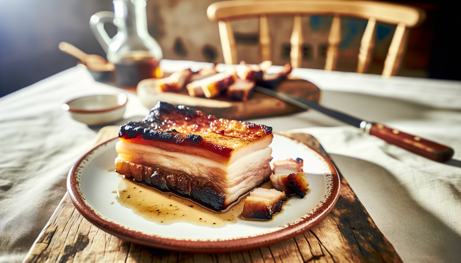 Spanish Grilled Pork Belly with Crispy Skin