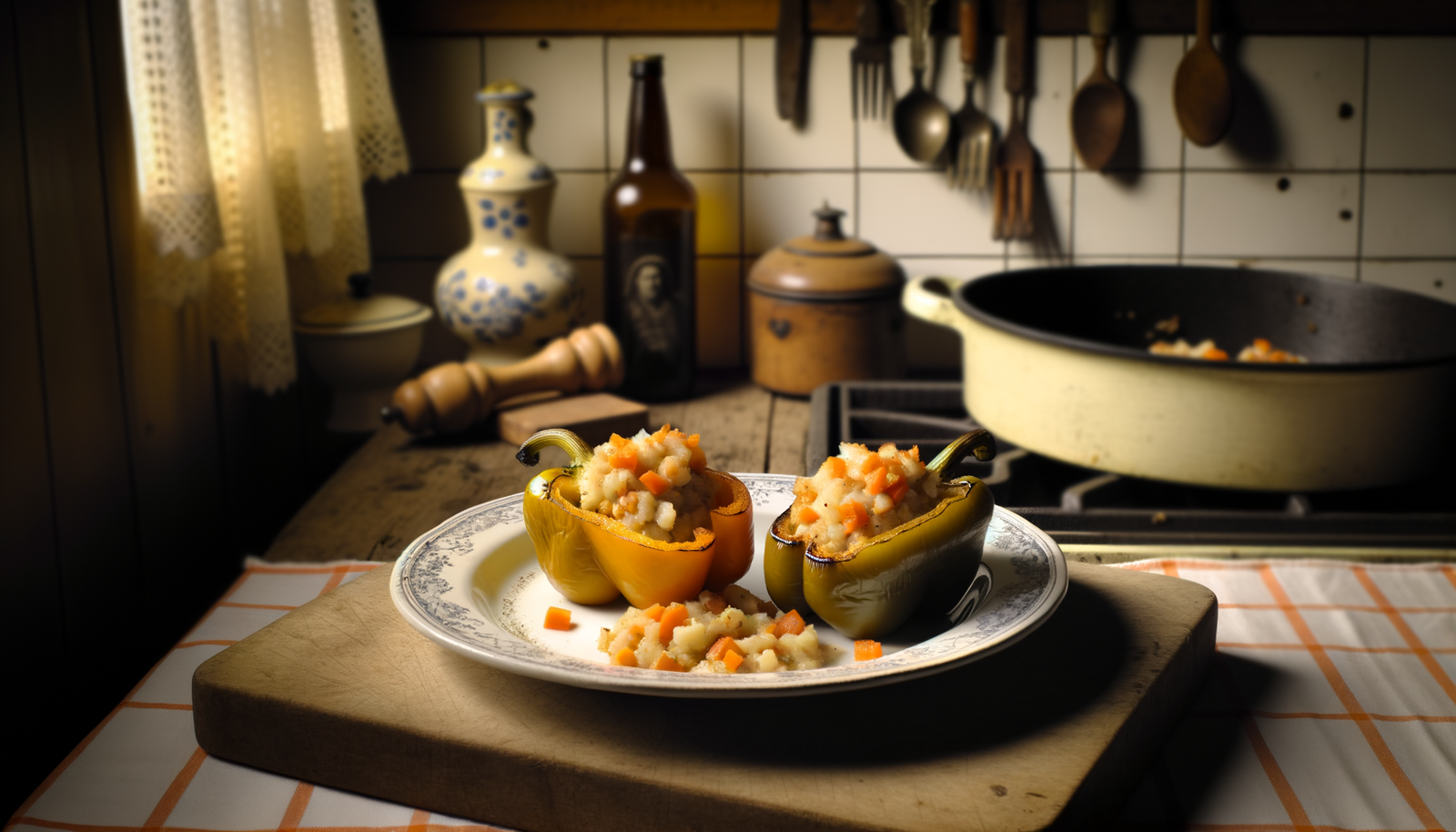 Dutch Hutspot-Stuffed Bell Peppers on the Grill