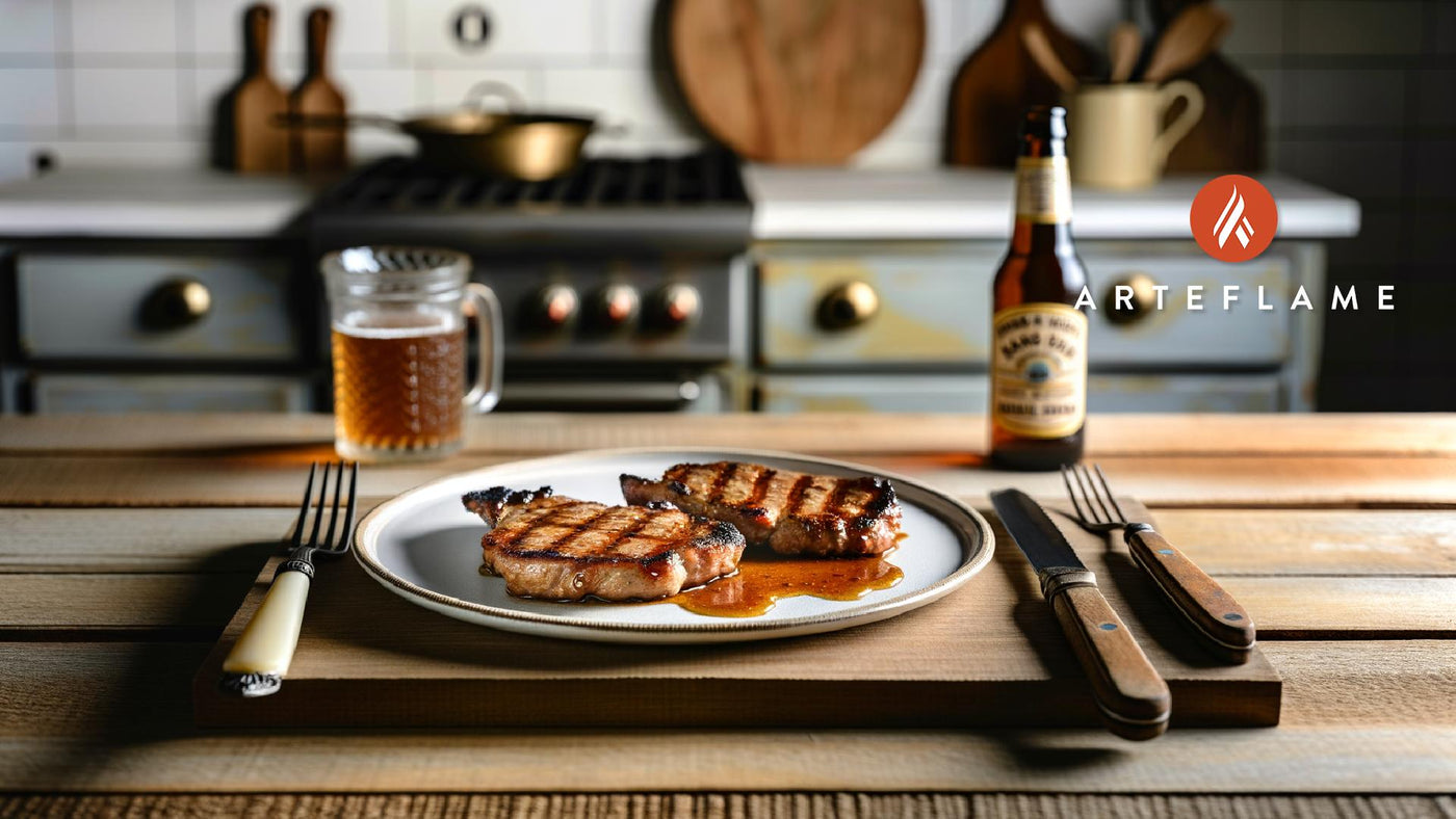 Kansas-Style Grilled Maple Glazed Pork Steaks