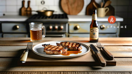 Kansas-Style Grilled Maple Glazed Pork Steaks