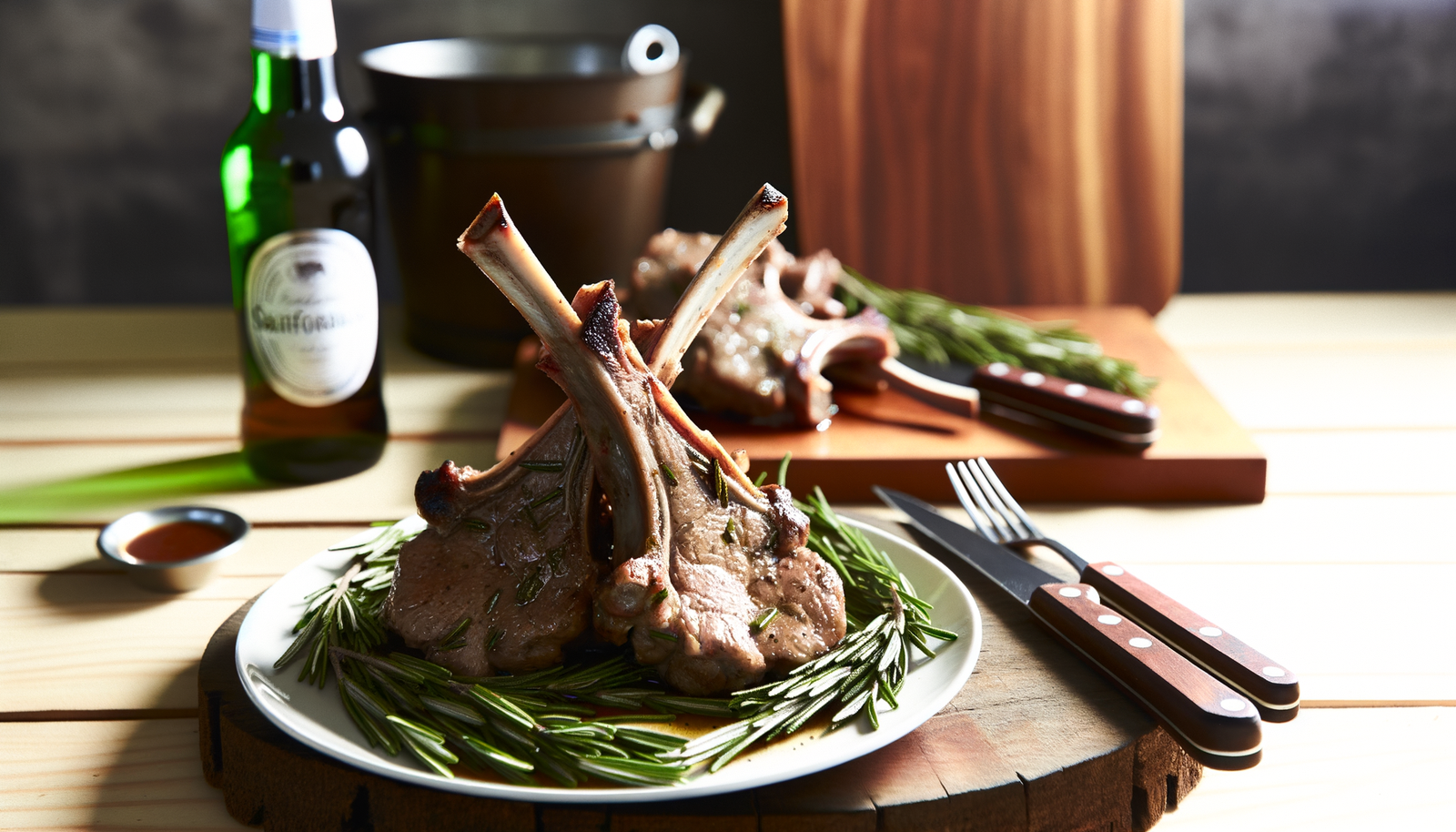 California Lamb Chops with Rosemary on Arteflame Grill