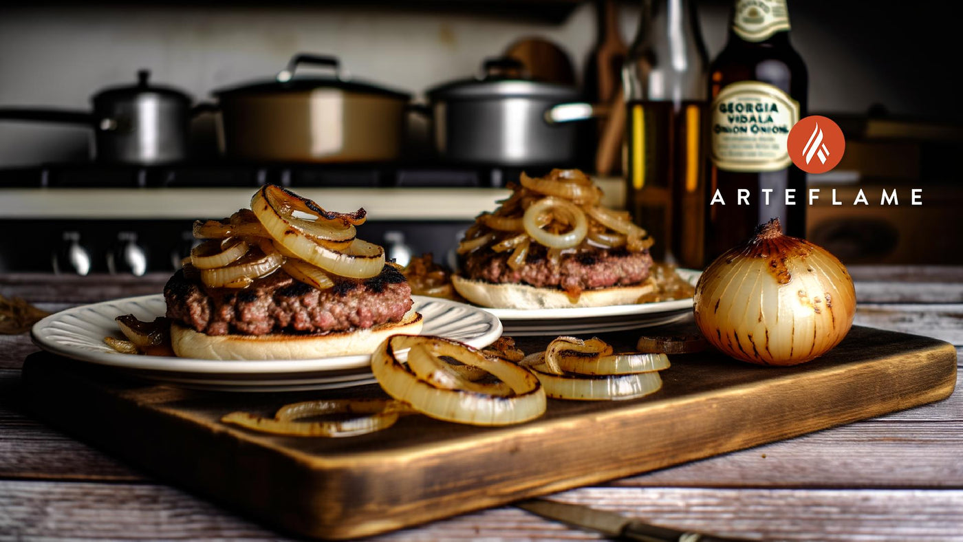 Georgia Vidalia Onion Burgers on the Arteflame Grill