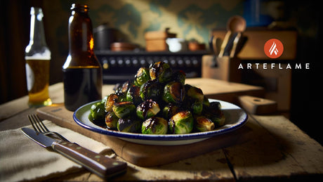 British Charred Brussels Sprouts with Balsamic Glaze