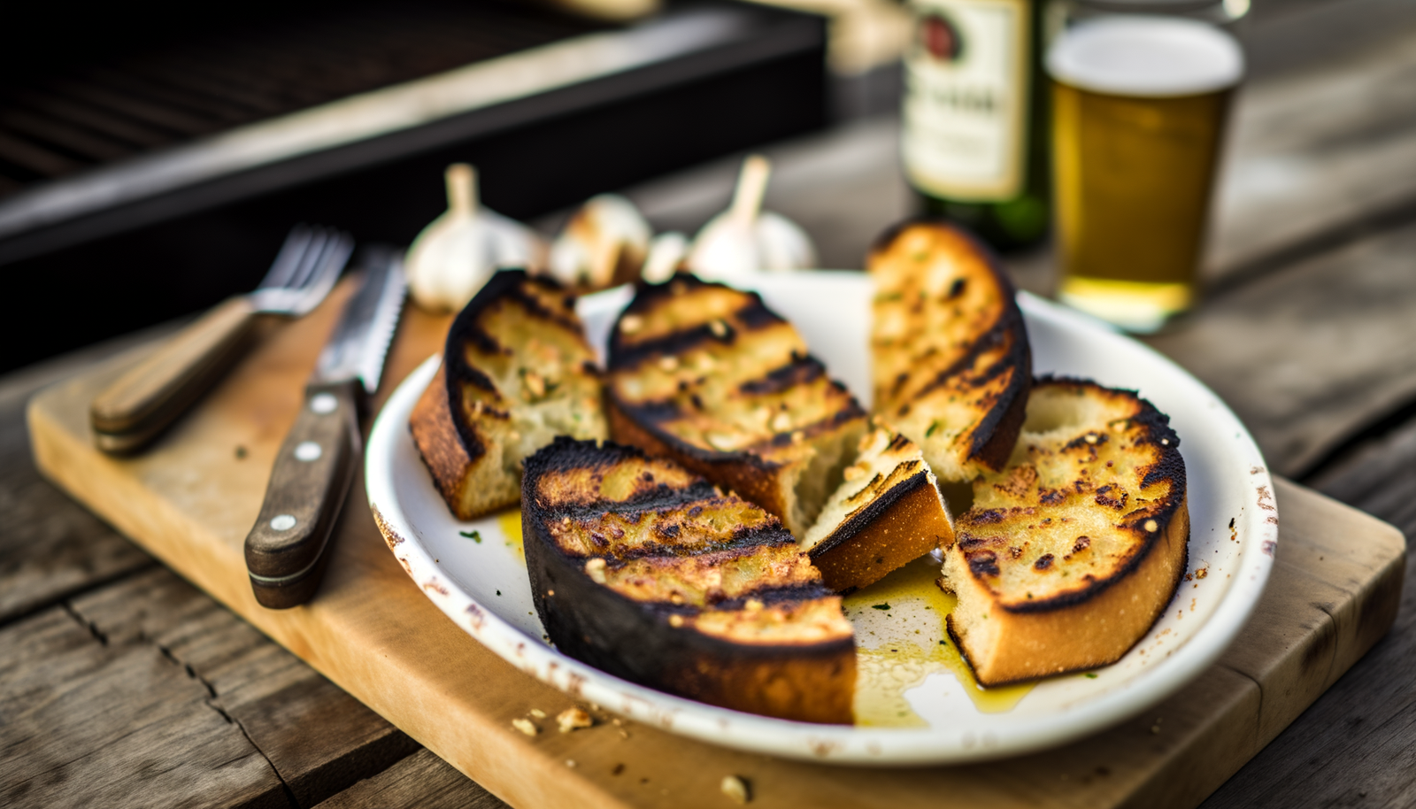 California Wood-Grilled Garlic Bread