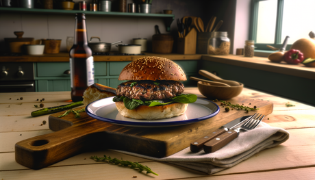 Grilled Scottish Lamb and Mint Burgers