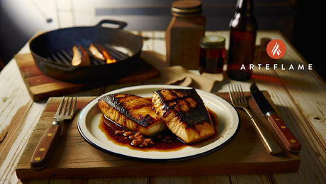 Alaska Campfire-Grilled Sablefish with Brown Sugar Glaze