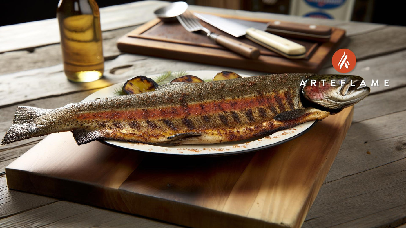 BBQ Michigan Rainbow Trout on the Arteflame Grill