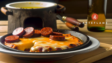 Mexican Queso Fundido with Chorizo on the Grill
