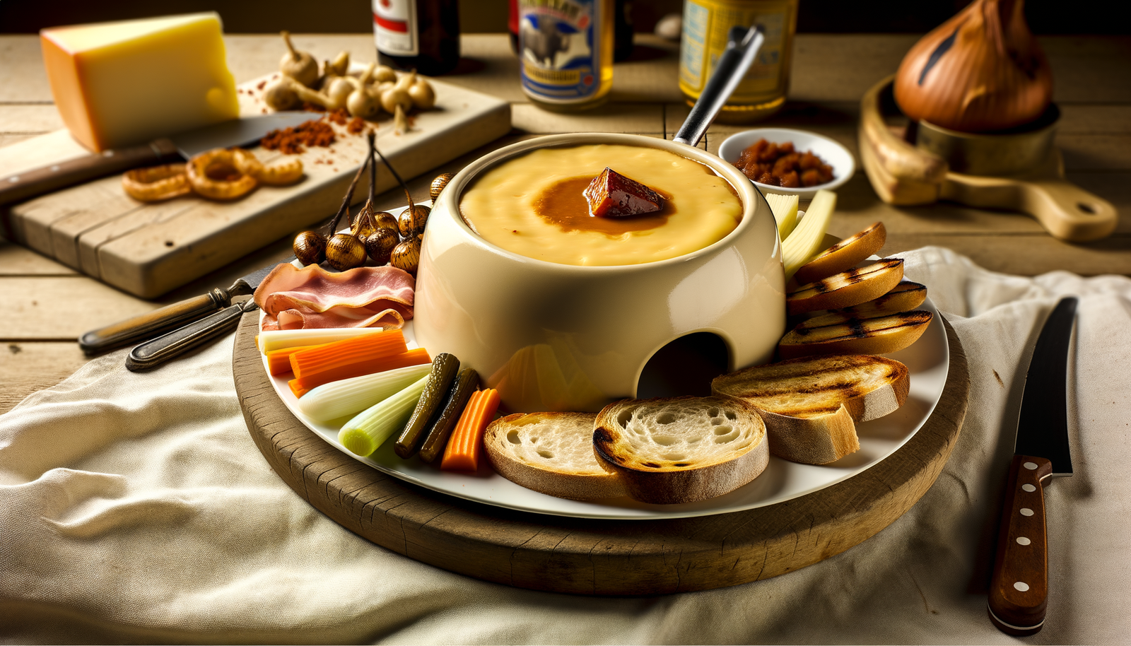 Arteflame Smoked Dutch Gouda Fondue on the Grill