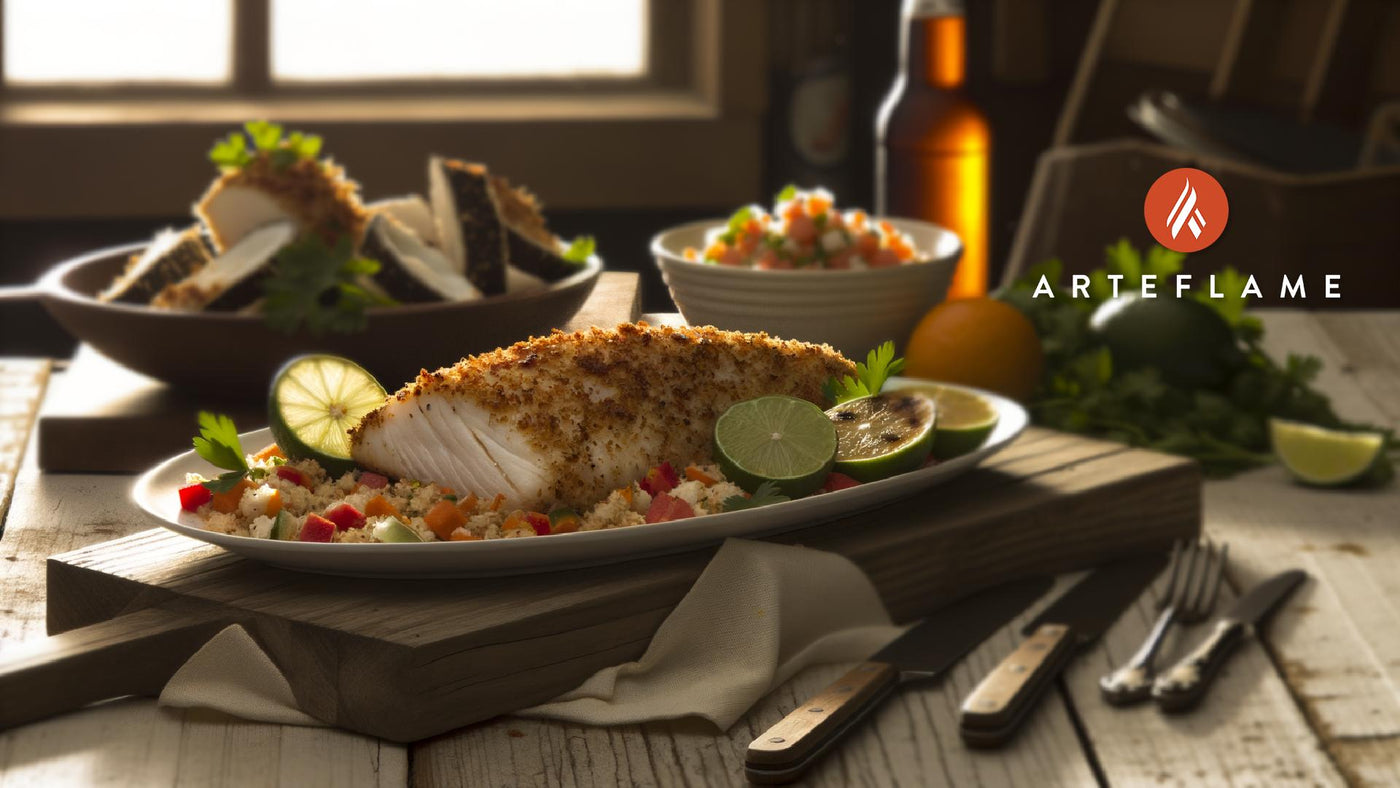 Florida Coconut-Crusted Grilled Mahi Mahi