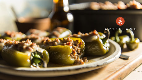 Iowa Grilled Stuffed Peppers on the Arteflame Grill