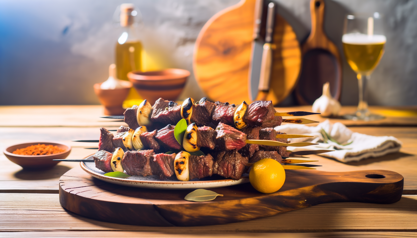 Portuguese Espetada Madeirense Beef Skewers