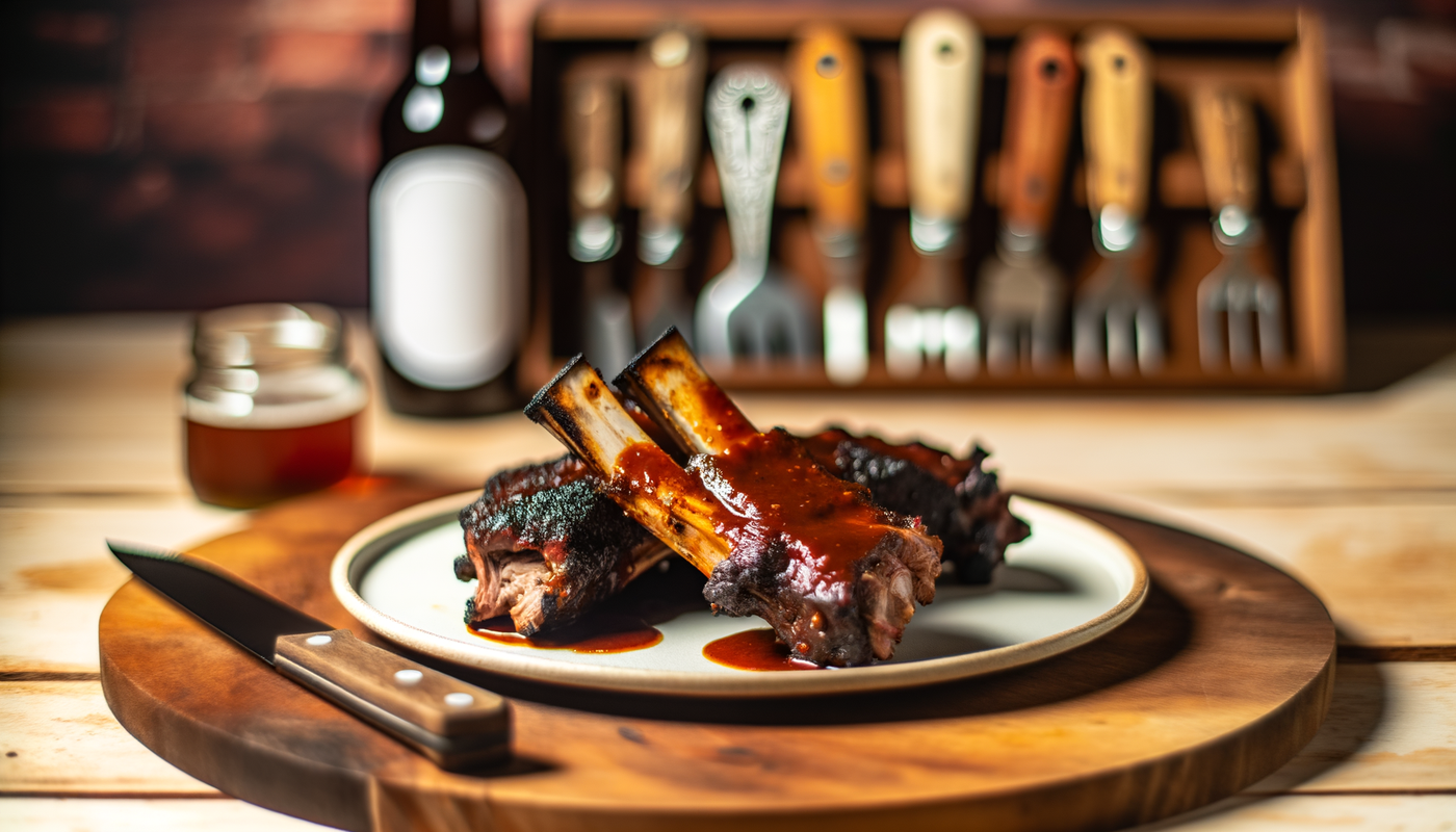 Smoky Barbecue Welsh Lamb Ribs on the Arteflame Grill