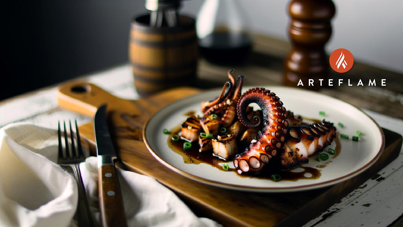 Hawaiian Grilled Tako with Soy Ginger Glaze