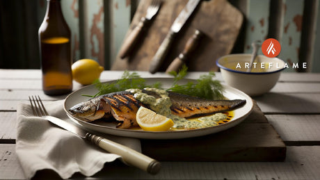 Grilled Connecticut River Trout with Lemon Herb Butter