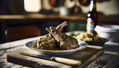 German Herb-Marinated Lamb Chops on the Arteflame