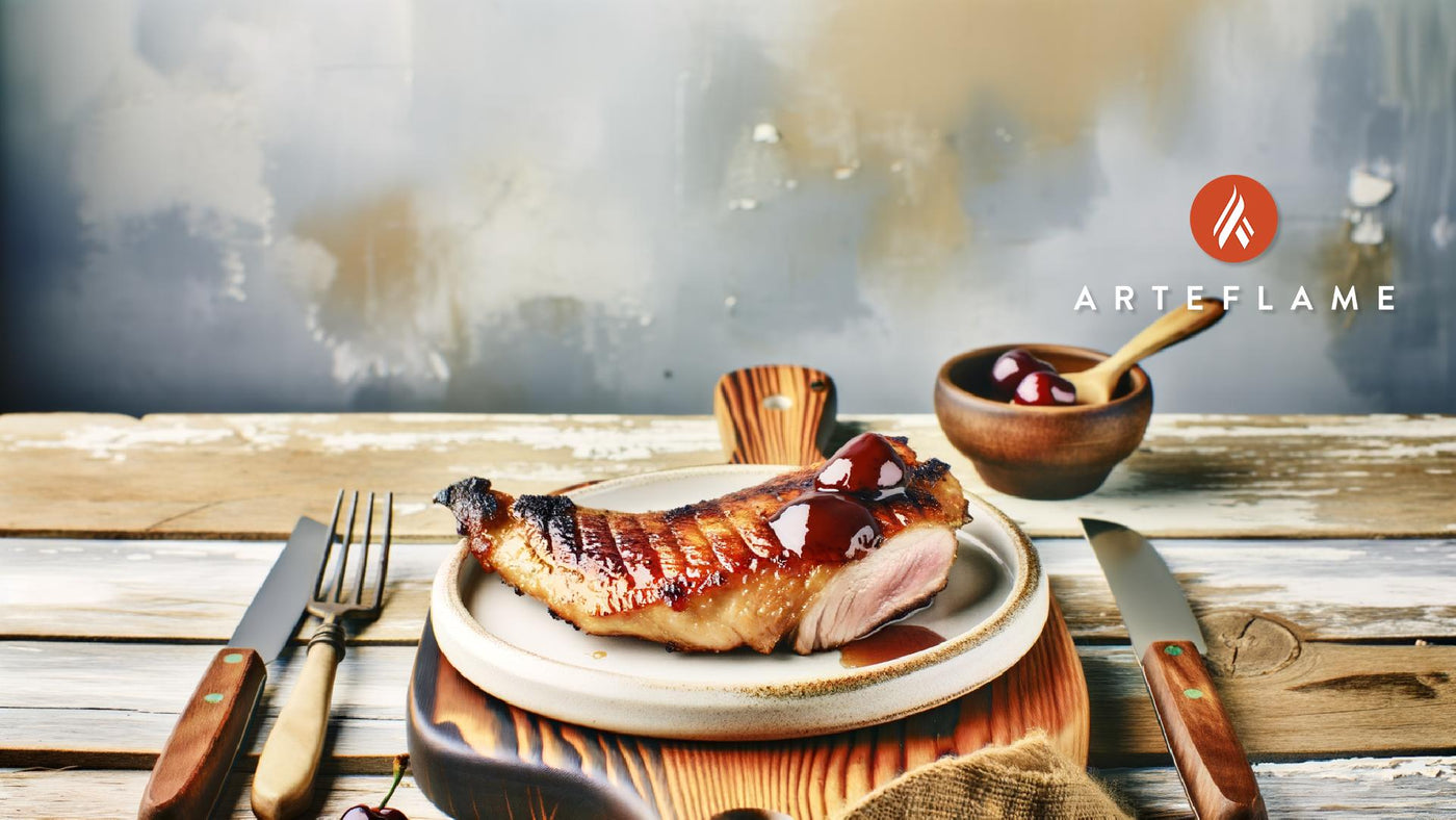 California Wood-Grilled Duck Breast with Cherry Glaze