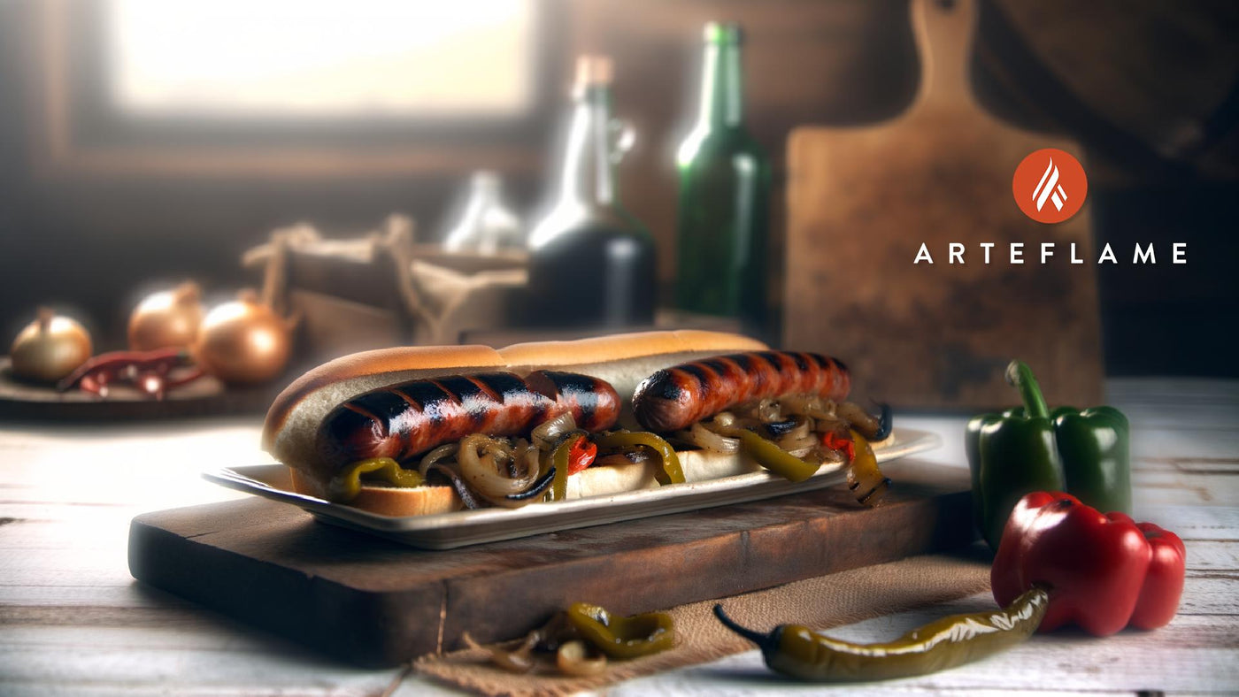Grilled Italian Sausage with Peppers & Onions in Illinois