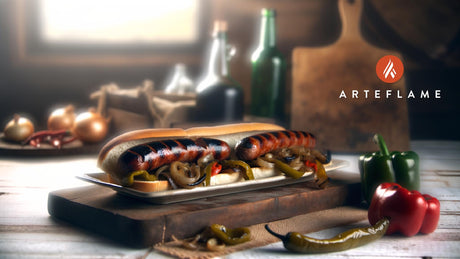 Grilled Italian Sausage with Peppers & Onions in Illinois