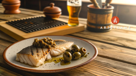 Spanish Grilled Hake with Olive Tapenade