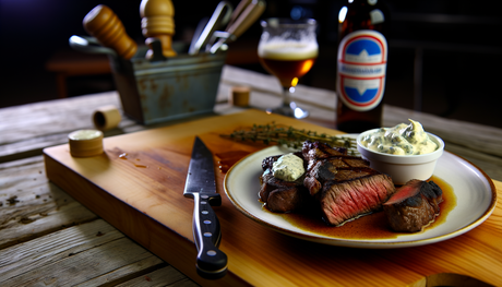 Delaware Fire-Grilled Steak with Horseradish Cream