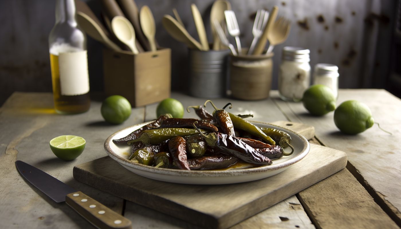 Mexican Chiles Toreados on the Arteflame Grill