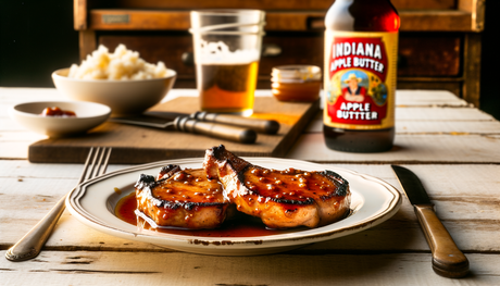 Indiana Grilled Apple Butter Pork Chops