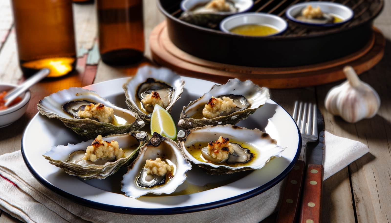 Garlic Butter Grilled Oysters on the Arteflame