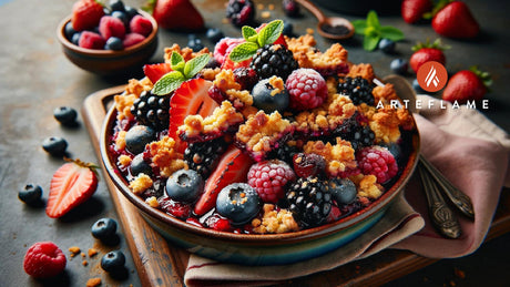 Ultimate Berry Crisp with Pork Panko Recipe - Arteflame Grill Dessert