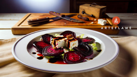 Polish Warm Grilled Beet Salad with Goat Cheese