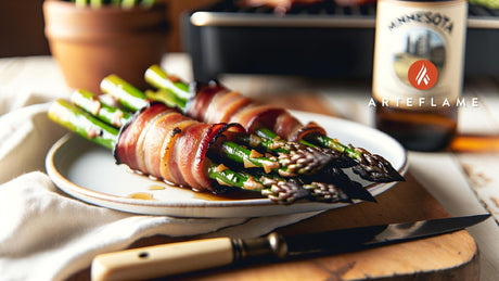 Minnesota Maple-Bacon Wrapped Asparagus on the Grill